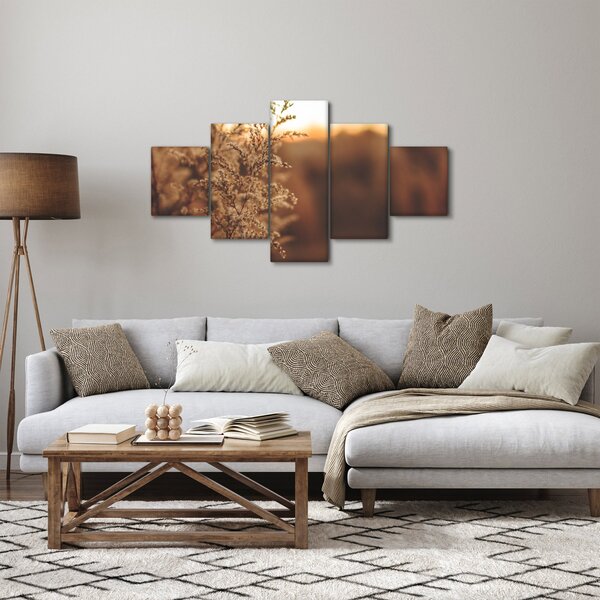Obraz kwitnącej trawy (125x70 cm)