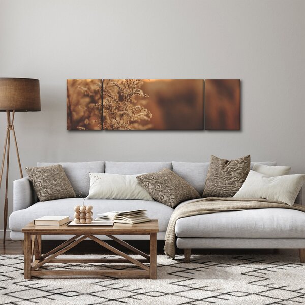 Obraz kwitnącej trawy (170x50 cm)