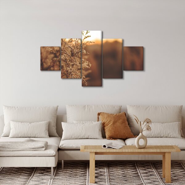 Obraz kwitnącej trawy (125x70 cm)