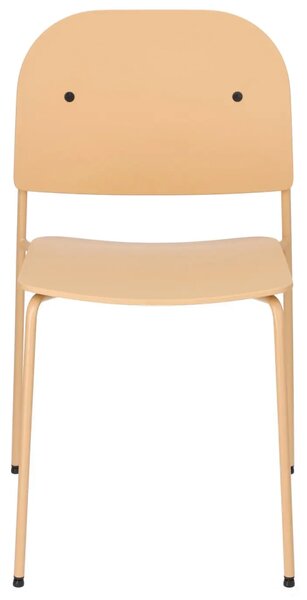 Żółte metalowe krzesło do stołu L8-K62