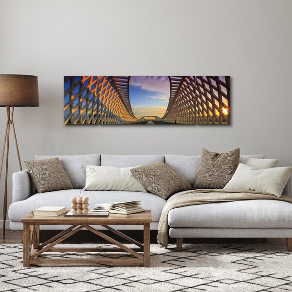 Obraz nowoczesnej architektury mostowej (170x50 cm)