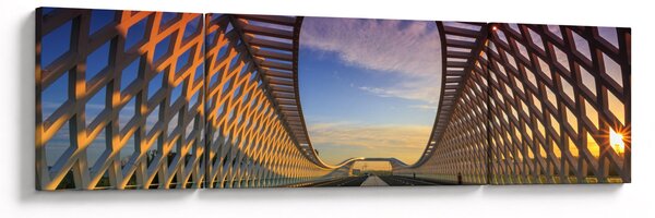 Obraz nowoczesnej architektury mostowej (170x50 cm)