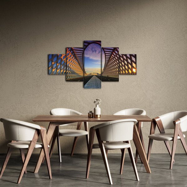 Obraz nowoczesnej architektury mostowej (125x70 cm)