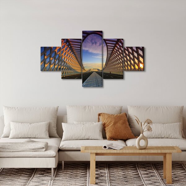 Obraz nowoczesnej architektury mostowej (125x70 cm)