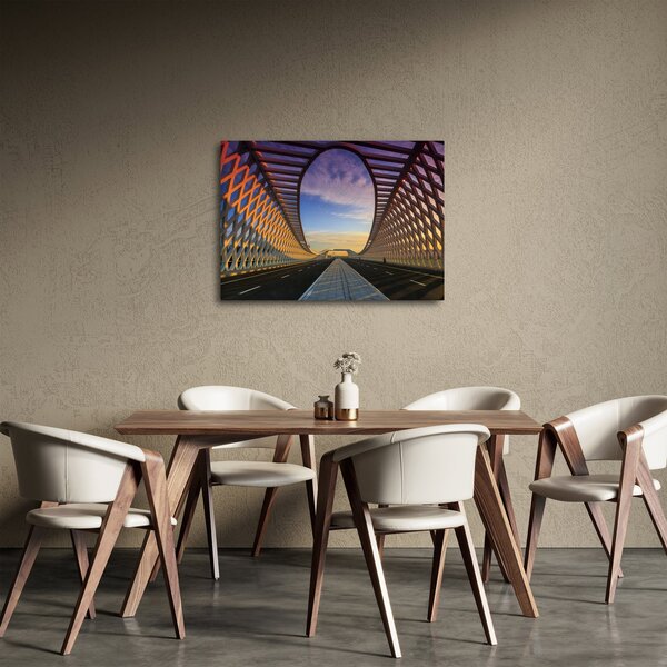 Obraz nowoczesnej architektury mostowej (70x50 cm)