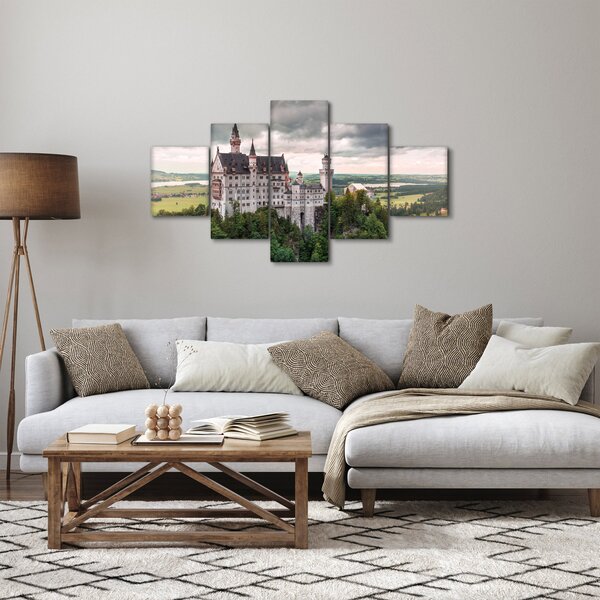 Obraz - Zamek na skałach (125x70 cm)