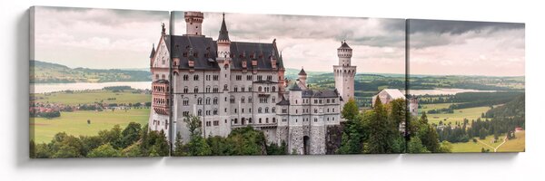 Obraz - Zamek na skałach (170x50 cm)