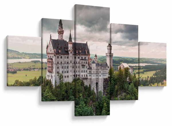 Obraz - Zamek na skałach (125x70 cm)