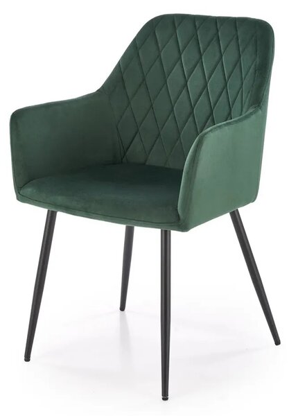 Krzeso tapicerowane K558 VELVET zielone