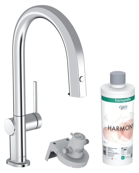 Hansgrohe Aqittura M91 - Bateria zlewozmywakowa z wycigan wylewk i filtrem, sBox, chrom 76800000
