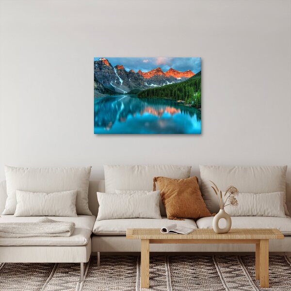 Obraz turkusowego jeziora (70x50 cm)