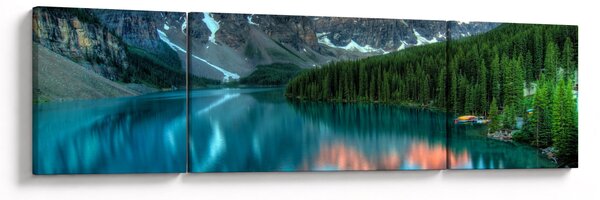 Obraz turkusowego jeziora (170x50 cm)