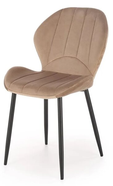 Krzeso tapicerowane K538 VELVET beowe