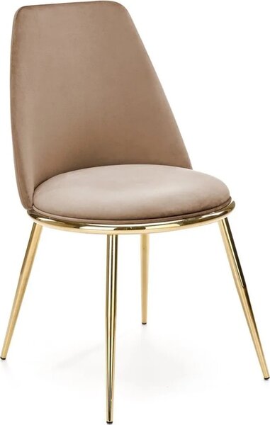 Krzeso tapicerowane K460 VELVET beowe