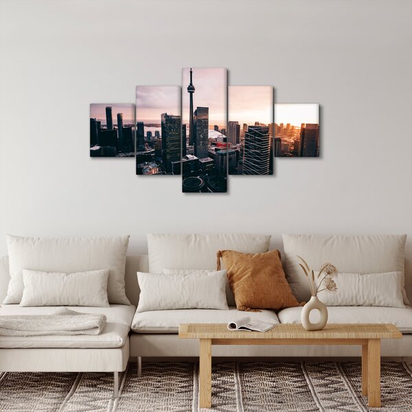 Obraz - Widok na centrum miasta (125x70 cm)