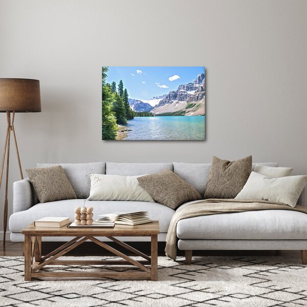 Obraz alpejskiego jeziora (70x50 cm)