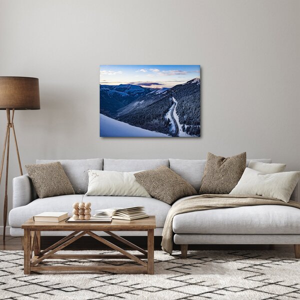 Obraz ośnieżonego stoku (70x50 cm)