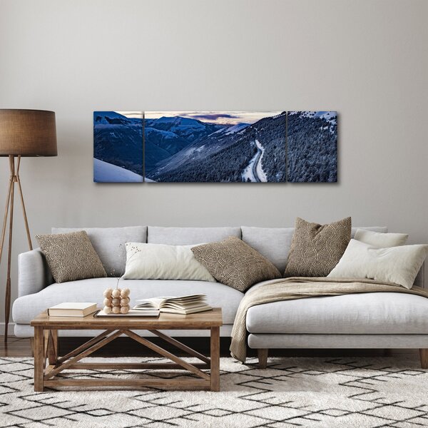 Obraz ośnieżonego stoku (170x50 cm)