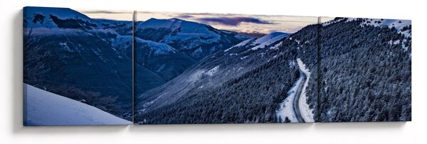 Obraz ośnieżonego stoku (170x50 cm)