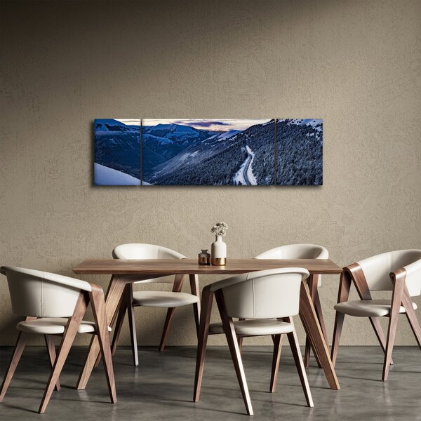 Obraz ośnieżonego stoku (170x50 cm)