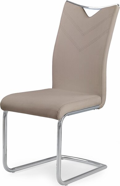 Halmar Krzeso do jadalni K224 - cappuccino / chrom