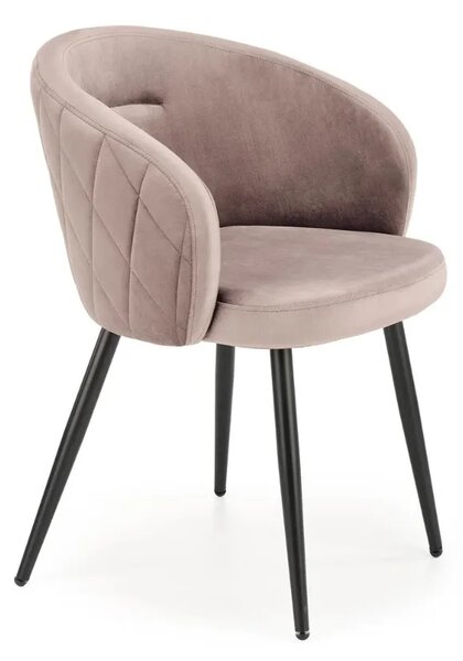 Krzeso tapicerowane K430 VELVET beowe
