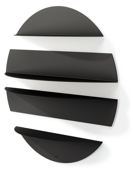 Czarne metalowe półki zestaw 4 szt. 76 cm Solis – Umbra