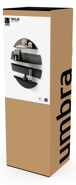 Czarne metalowe półki zestaw 4 szt. 76 cm Solis – Umbra