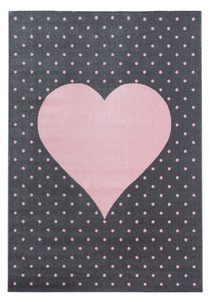 Różowo-szary dywan dziecięcy 80x150 cm Bambi – Ayyildiz Carpets