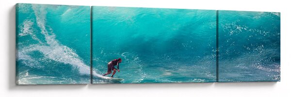 Obraz surfera na falach (170x50 cm)