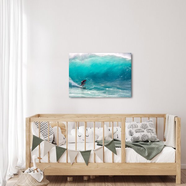 Obraz surfera na falach (70x50 cm)