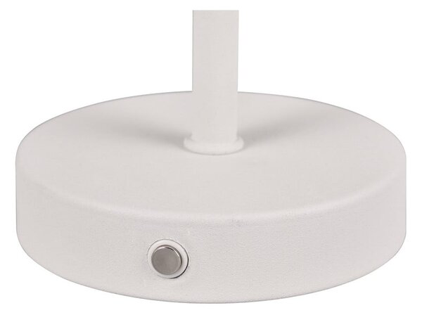 Biała lampa stołowa LED ze ściemniaczem (wys. 30 cm) Jeff – Reality