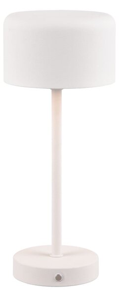 Biała lampa stołowa LED ze ściemniaczem (wys. 30 cm) Jeff – Reality