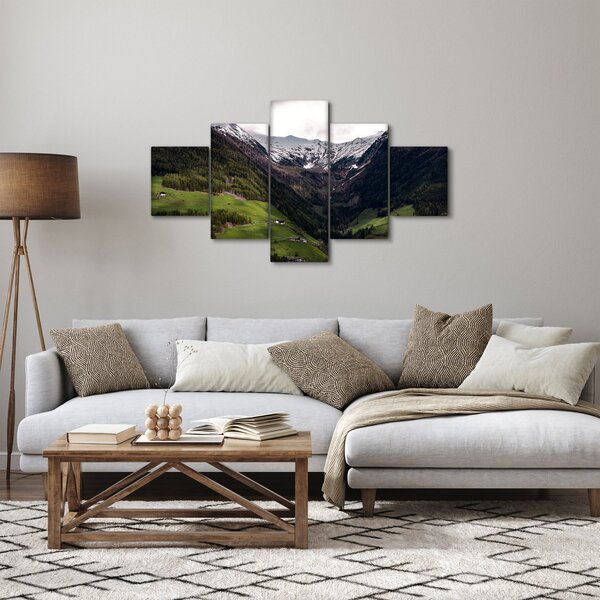 Obraz - Dolina pod górami (125x70 cm)