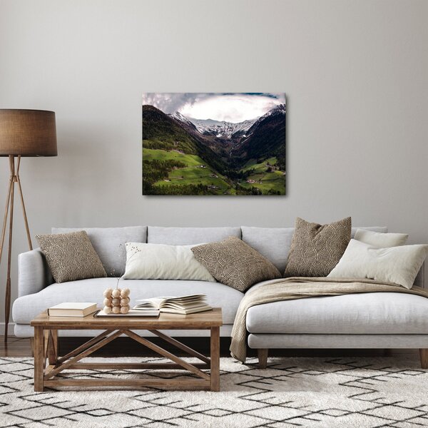 Obraz - Dolina pod górami (70x50 cm)