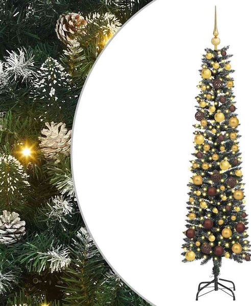 Sztuczna choinka z podstawą Zielony 180 cm PVC, plastik i stal