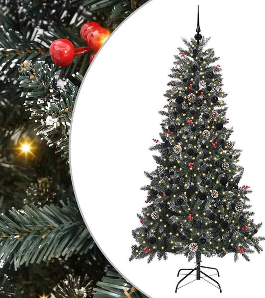 Sztuczna choinka z podstawą Zielony 210 cm PVC, plastik i stal