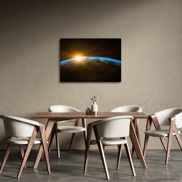 Obraz planety Ziemi z kosmosu (70x50 cm)