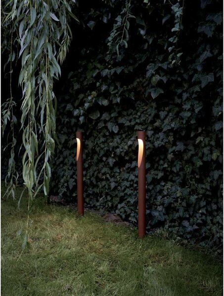 Zewnętrzna Lampa Louis Poulsen, brąz rdzawy, taras, aluminium