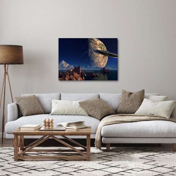 Obraz - Przybycie kosmitów (70x50 cm)