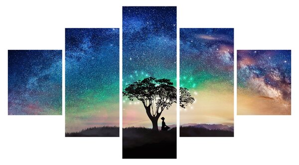 Obraz - Odpoczynek pod gwiazdami (125x70 cm)