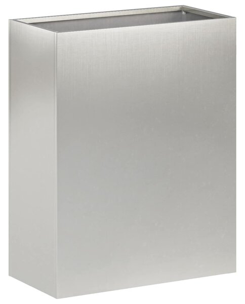 Doniczka ogrodowa srebrny 40 x 20 x 40 cm Stal nierdzewna