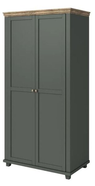 Szafa EVORA 2D 108cm zielona/dÄ b lefkas dwudrzwiowa