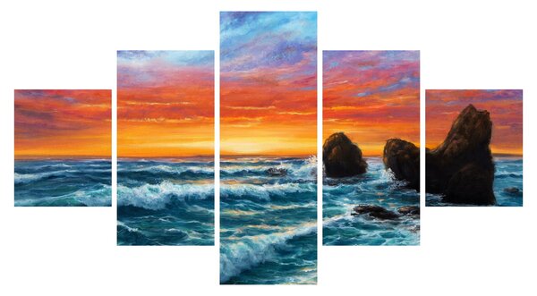 Obraz - Zachód słońca (125x70 cm)