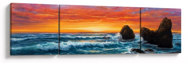 Obraz - Zachód słońca (170x50 cm)