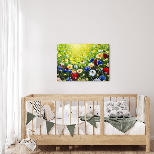 Obraz dzikich kwiatów (70x50 cm)