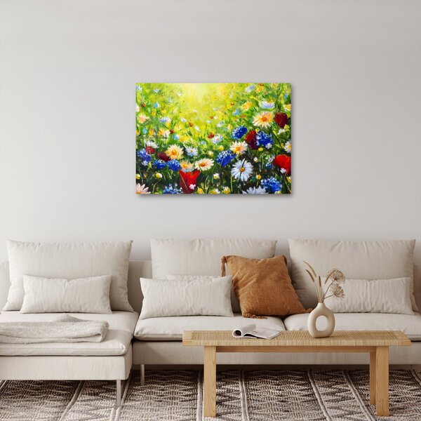 Obraz dzikich kwiatów (70x50 cm)
