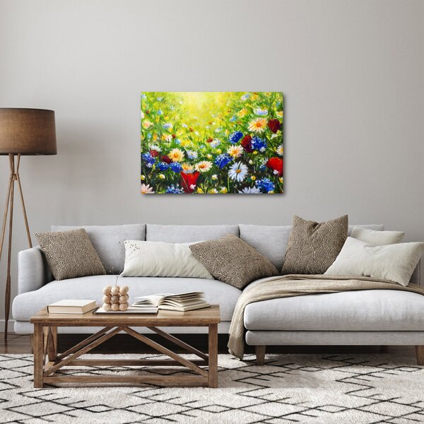 Obraz dzikich kwiatów (70x50 cm)