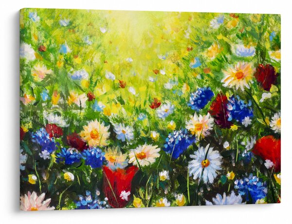 Obraz dzikich kwiatów (70x50 cm)