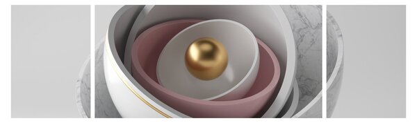 Obraz - Złota perła (170x50 cm)